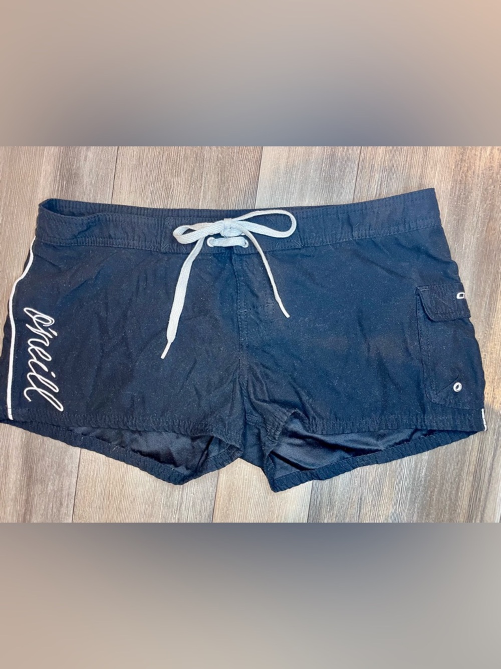 O’Neill Women’s Swim Shorts Black Size 7 Board‎ Shorts Beach Surf Y2K